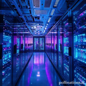 Ultramoodsas andmekeskuses helendavad serveririiulid