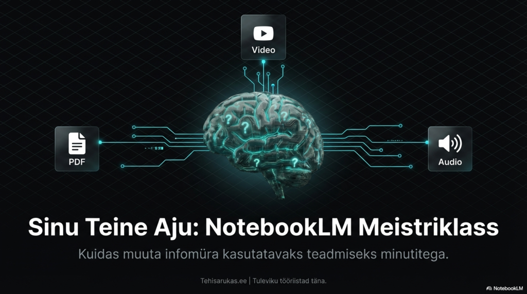 tehisintellekti kujutis koos digitaalsete ikoonidega