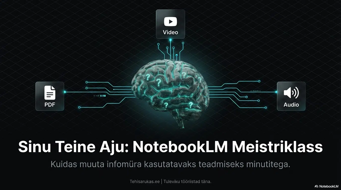 tehisintellekti kujutis koos digitaalsete ikoonidega
