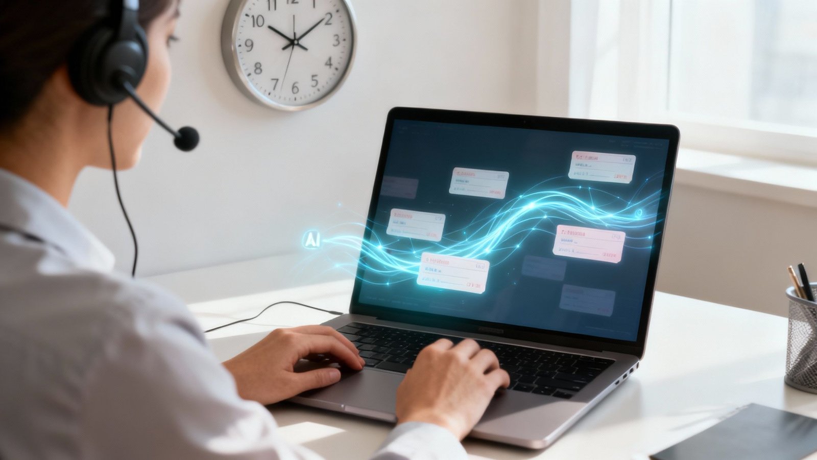 Klienditugi ühendab tehisintellekti tööriistu arvutiekraanil