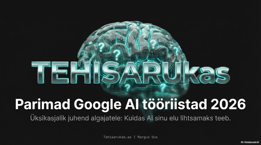 Tehisaru logo AI tööriistade taustal
