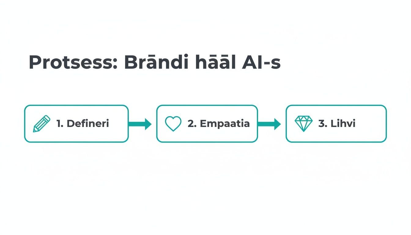 Brändi hääle arendamise protsess tehisintellektiga