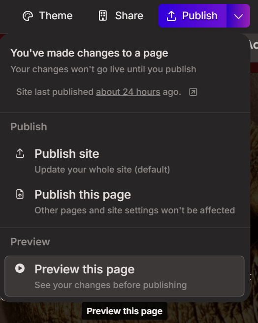 Gamma AI t&ouml;&ouml;riista leht avaldamise valikuga