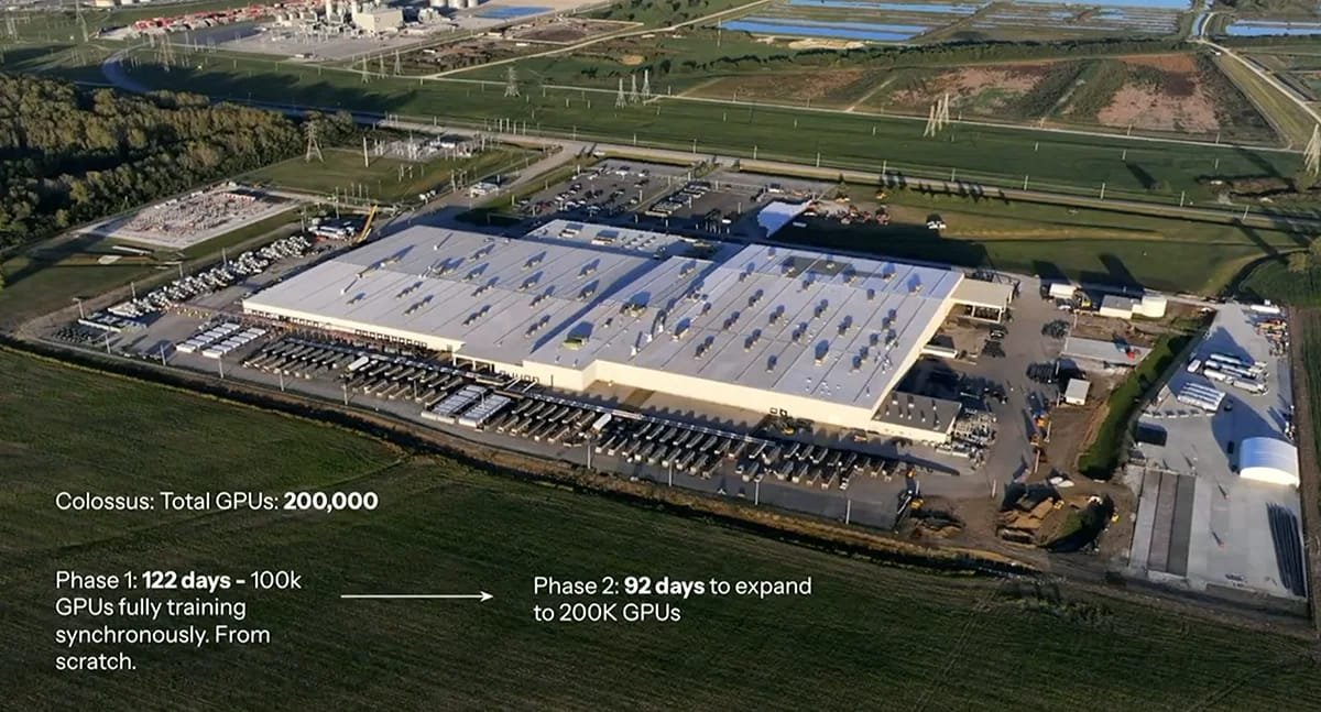 Orgaanilisest vaatenurgast pildistatud andmekeskuse hoone, kus on 200,000 graafika protsessori.