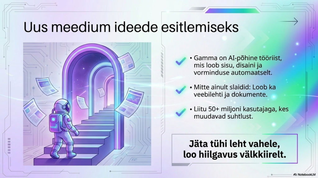 Kosmonaut kosmoses k&otilde;nnib l&auml;bi portaalide digitaalsetel taustadel.
