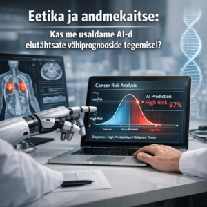 Tehisintellekt analüüsib vähiprognoosi arvutiekraanil