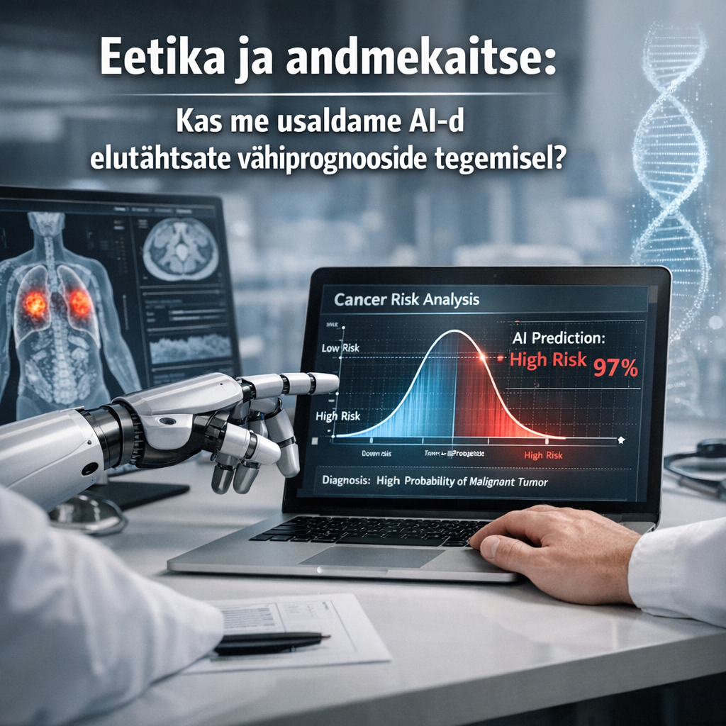 Tehisintellekt analüüsib vähiprognoosi arvutiekraanil