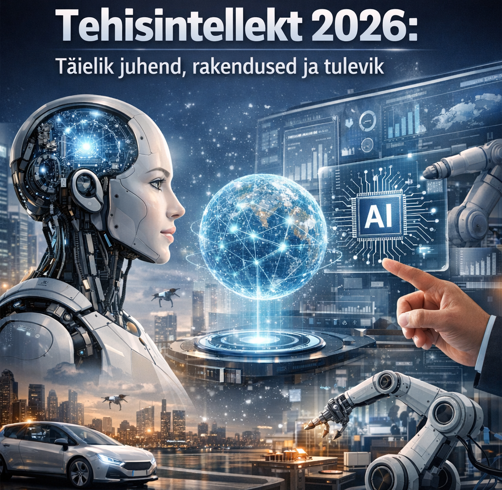 Tehisintellekti kujutis futuristlikus keskkonnas
