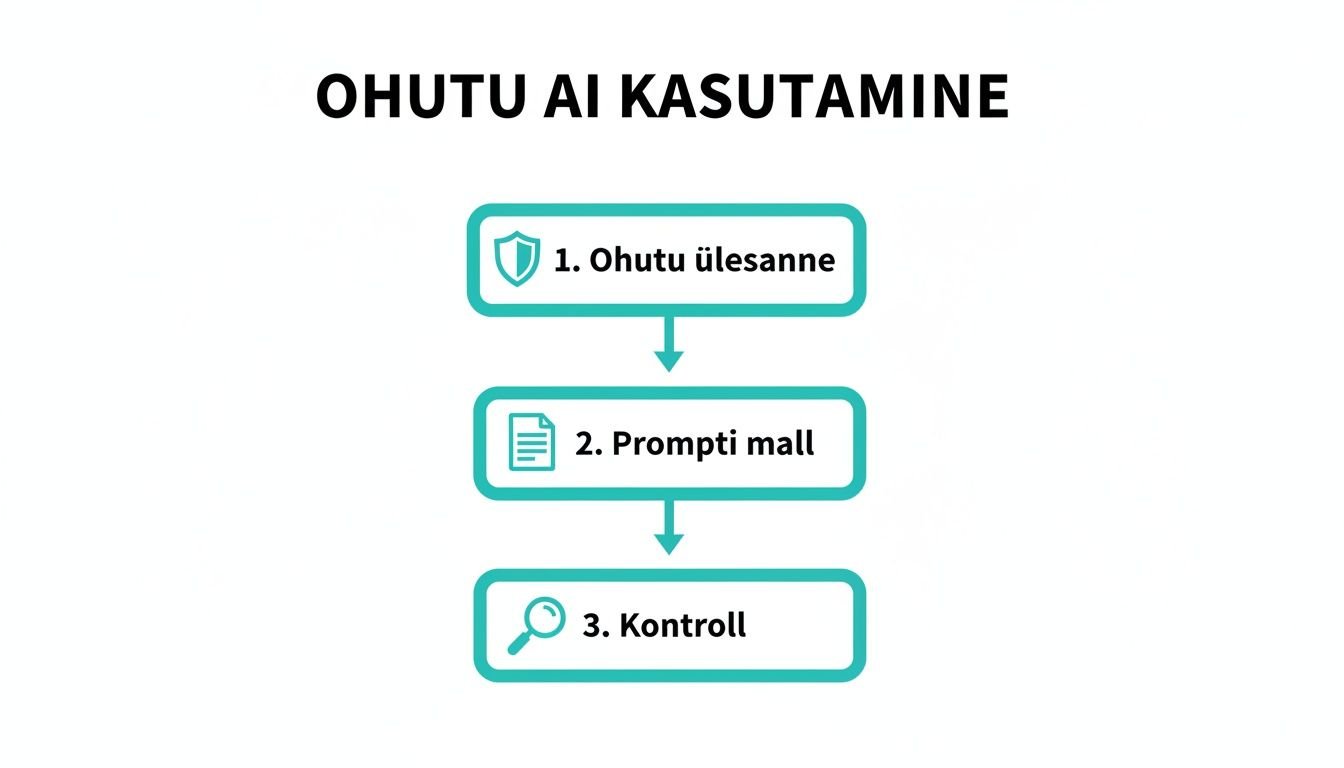 Ohutu AI kasutamise kolmeastmeline juhend