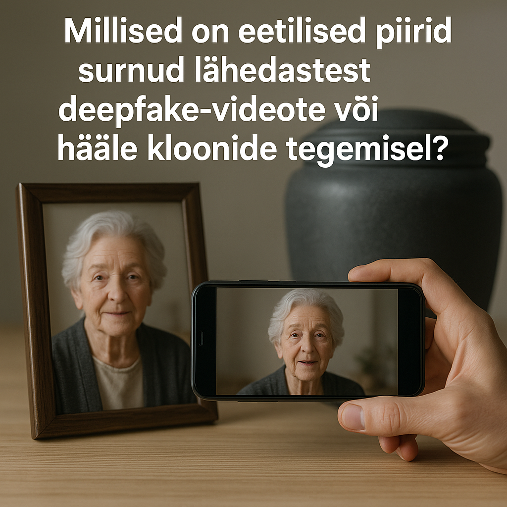 nutitelefon kuvab vanaema portree pilti