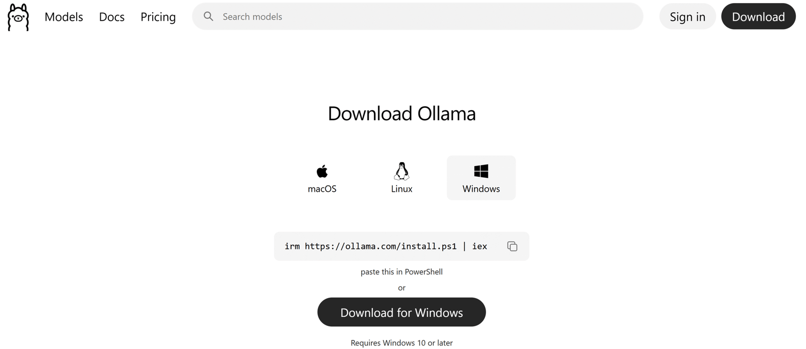 Ollama installeerimine