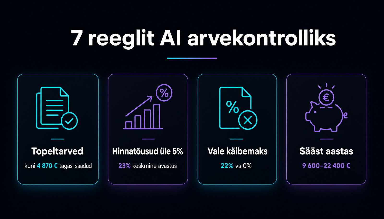 AI arvekontroll: kuidas leida topeltarved ja vale KM enne maksmist
