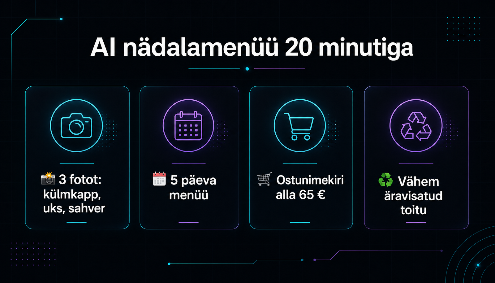 AI köögis: nädalamenüü külmkapi fotost