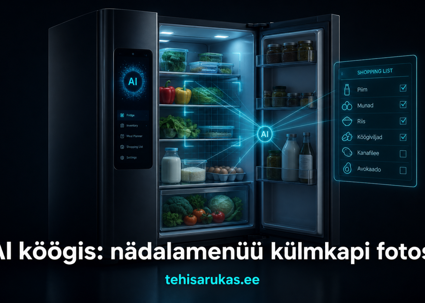 AI köögis: nädalamenüü külmkapi fotost