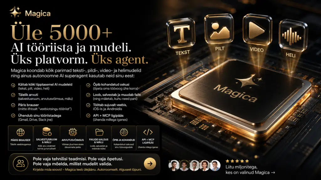 Magica AI agentide platvorm ja delegeerimise töölaud