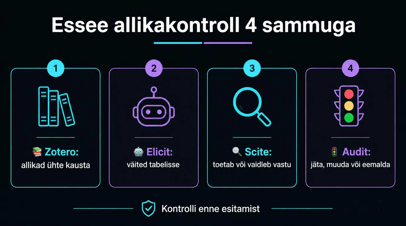 AI-allikakriitik üliõpilasele