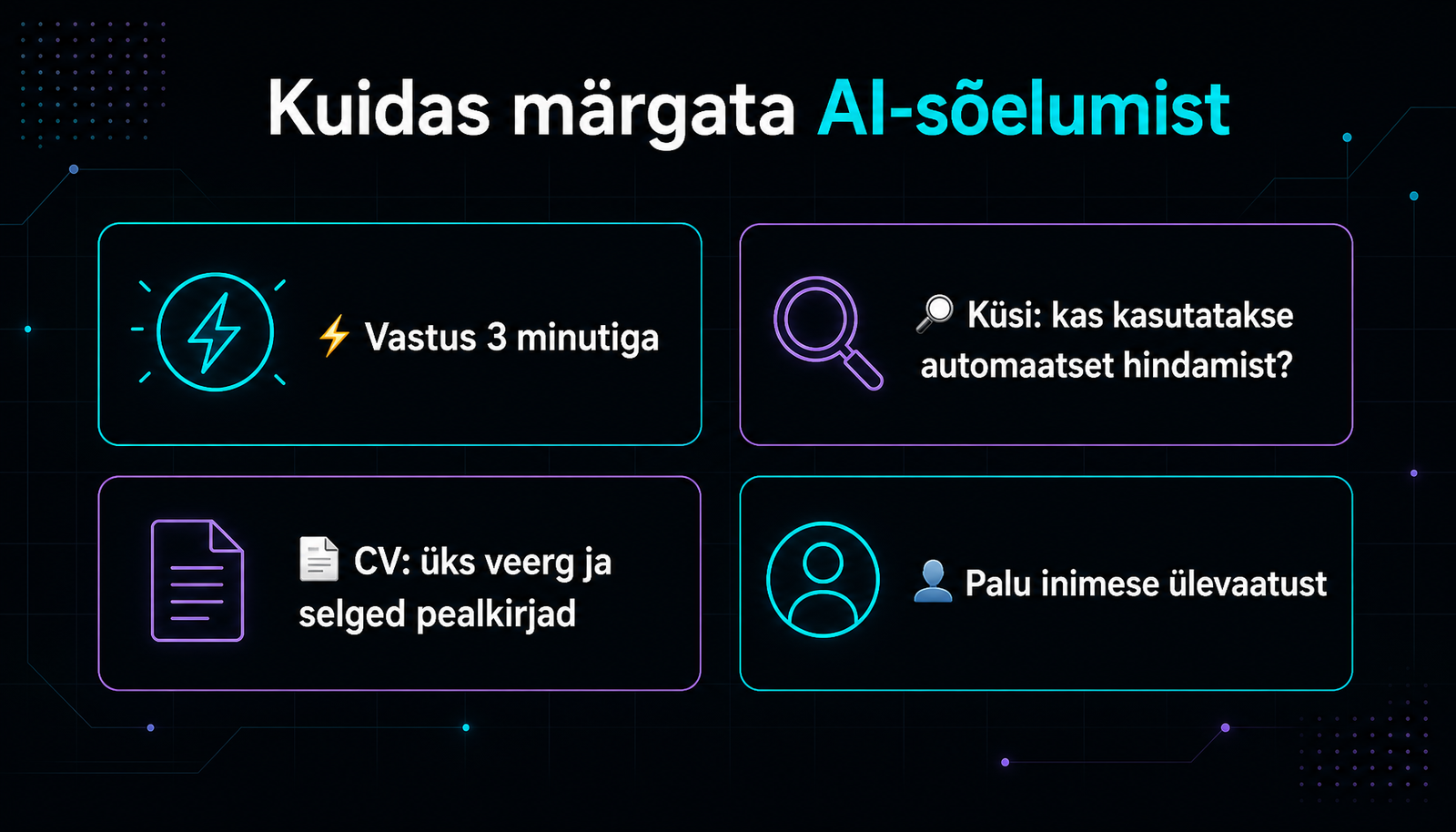 Kas sinu CV-d hindas AI? Kaitse end targalt
