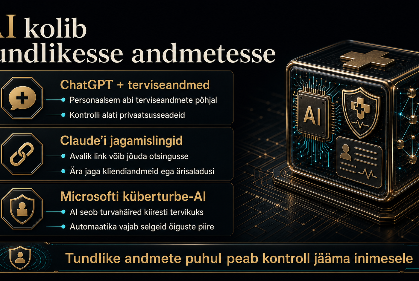 tehisaru ja terviseandmete kasutamine AI abil