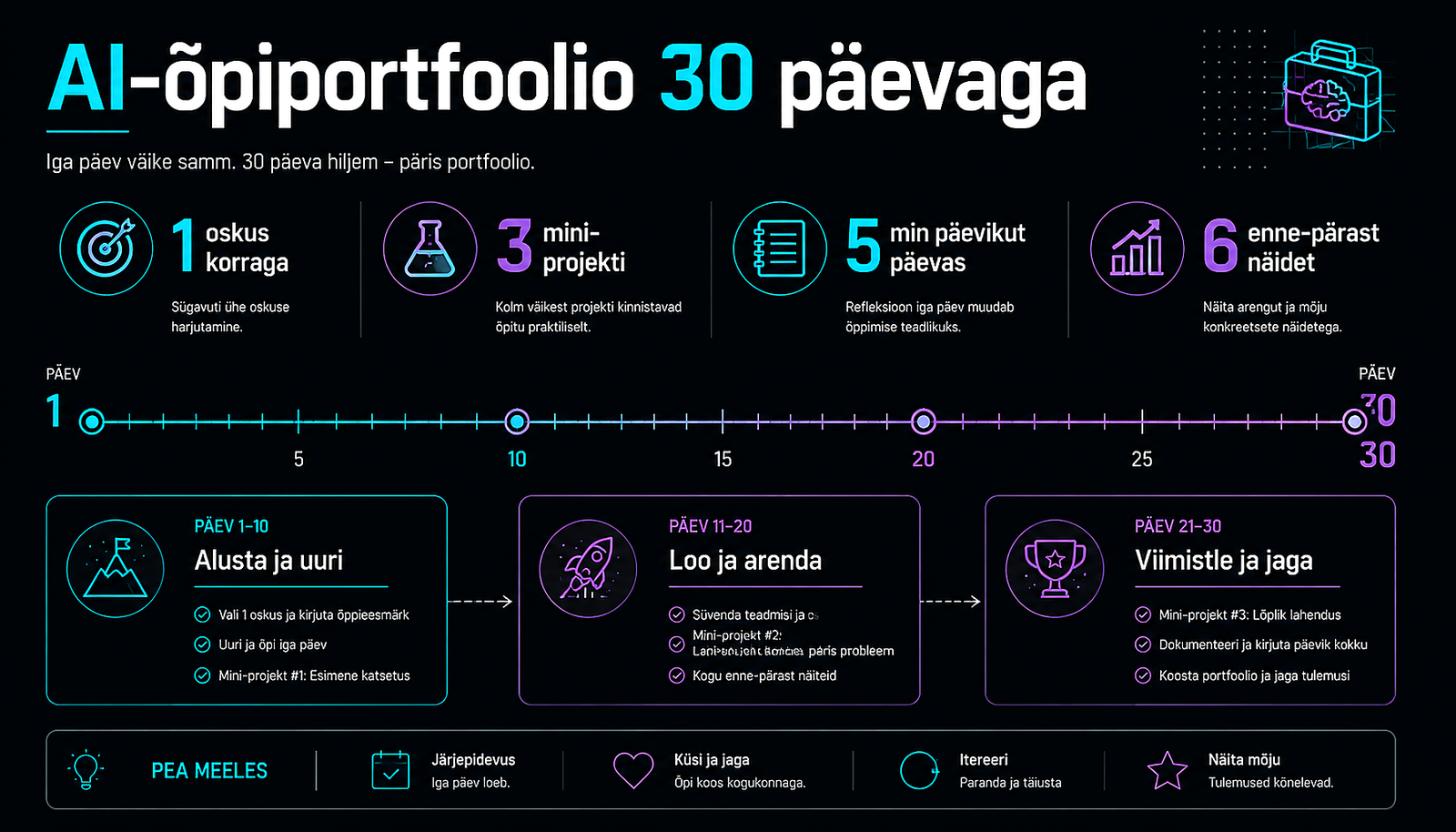 AI-õpiportfoolio 30 päevaga