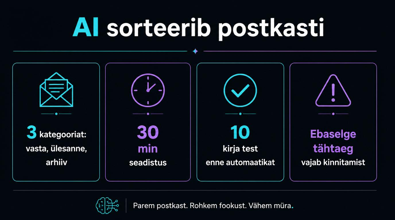 AI-postkastisekretär Gmailis ja Outlookis