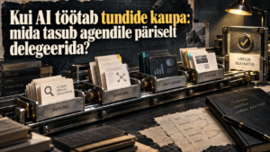 Kui AI töötab tundide kaupa: mida tasub agendile päriselt delegeerida?
