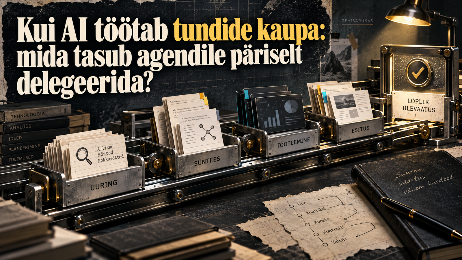Kui AI töötab tundide kaupa: mida tasub agendile päriselt delegeerida?