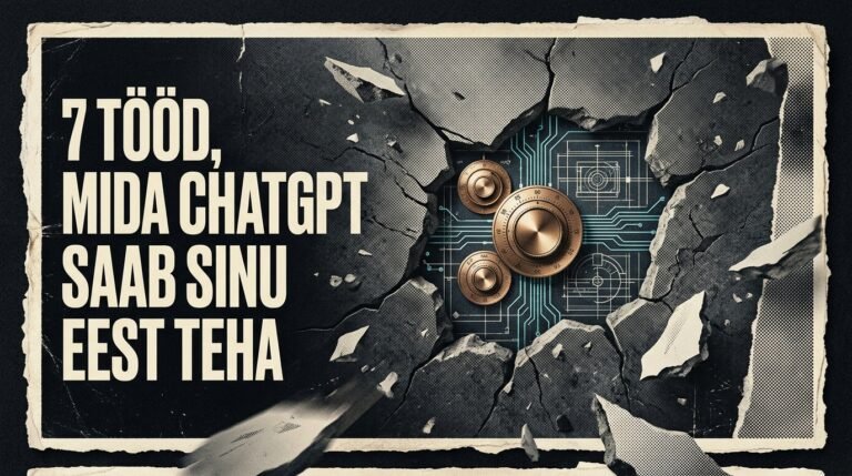 7 tööd, mida ChatGPT saab sinu eest teha – Tehisarukas esipildi plakat
