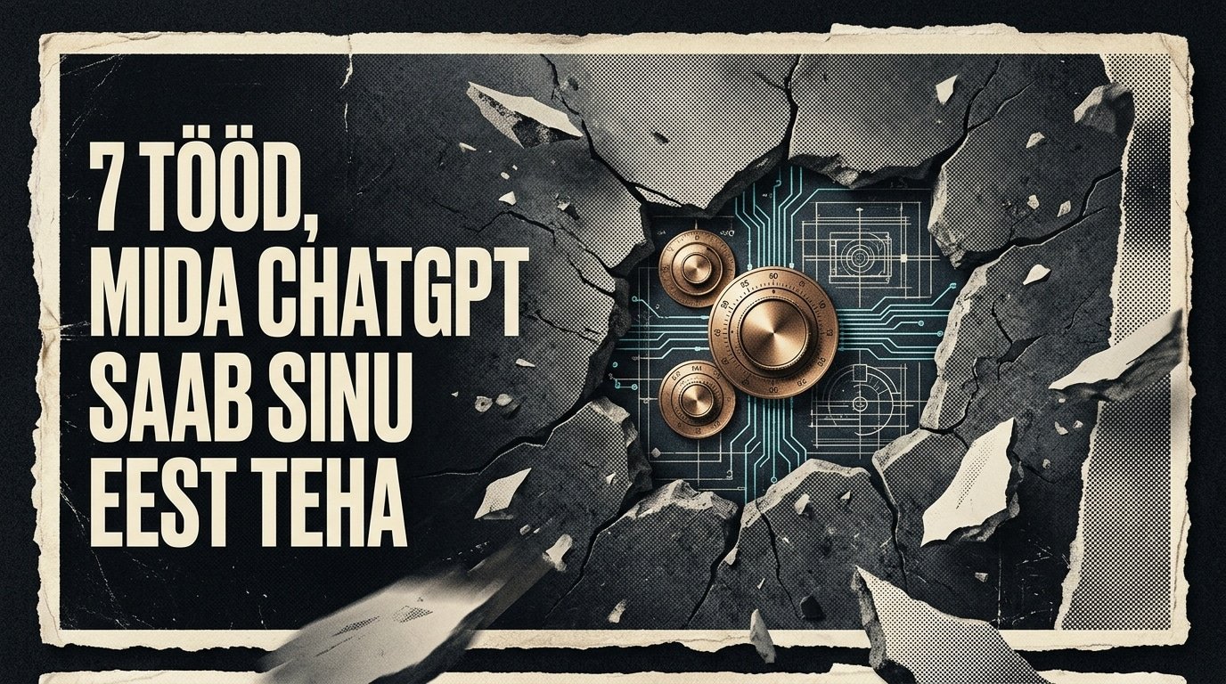 7 tööd, mida ChatGPT saab sinu eest teha – Tehisarukas esipildi plakat